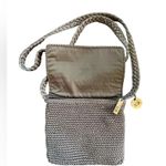 The Sak  Taupe Crochet Knit Purse Woven Crossbody Bag Boho Hippie Style Photo 1