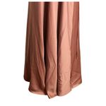 BHLDN Sedona Tansy Satin Charmeuse Ruffle Maxi Wrap Gown Sedona Sunset Size 10 Photo 2