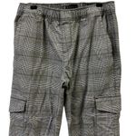 Sanctuary  Houndstooth Gray Plaid Cargo Joggers Elastic Waist and Hem Womens XS Photo 2