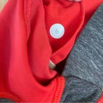 Lululemon  Push Ur Limits Tank Top Red Coral Gray Size 6 Criss Cross Back Passion Photo 12