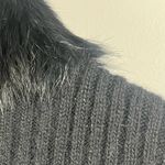 Nina Leonard  Black Real Fur lambswool and angora black vest size XL Photo 5