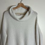 Anthropologie Pilcro ladies cowl neck pullover knit sweater oversized size XS White Photo 2