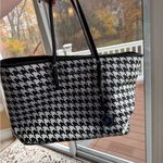 Michael Kors  Houndstooth Tote in Black and White Photo 3