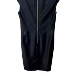 Ted Baker London Black Wool Blend Sheath Dress Size 4 Cap Sleeve V-Neck Photo 6