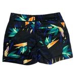 Apt. 9  Tropical Leaf Print Bermuda Shorts – Vibrant Black Orange Green Pattern Photo 2