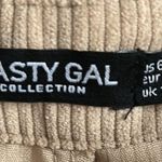 Nasty Gal Wide Leg Lightweight Corduroy Pants with Pleating Photo 3