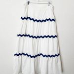 [PrettyGarden] White Blue Matching Set Crop Tank Maxi Skirt Summer NWOT Size XXL Photo 5