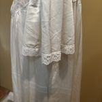 JCPenney Ivory Nylon Lace Nightgown Size Large 7001 Button Front Robe Vintage Photo 5