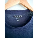 J.Crew | NWT New relaxed linen T-shirt in Navy Blue | Sz XXS Photo 2