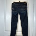 American Eagle  Outfitters Denim Blue Stretch Jeggings Size 4 Long EUC #2526 Photo 4