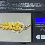 Vintage Unsigned Yellow Wheat Gold Photo 7