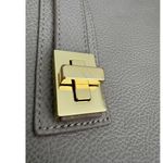 India Hicks Gray Pebble Leather Adjustable Length Strap Solitaire Tote Bag Photo 11