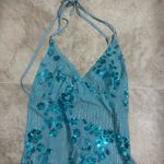 SheIn Blue Beaded tank top Photo 1