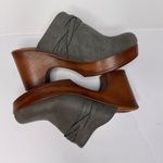 BOC BORN CONCEPT Clogs Sz 7M Grey Faux Suede Block Heel Slip On Shoes Gray Photo 11