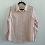 Outerknown  Women’s Light Pink Marlow Organic Cotton Button Down Shirt Medium Photo 1