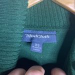 Modcloth green cowl button neck sweater Photo 1