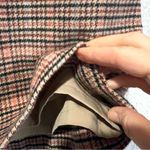 Talbots  Wool Blend Brown and pink Plaid Skirt size 10 petite Photo 5