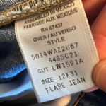 Polo Ralph Lauren Jeans Flare Vintage 90s Y2K Flag Logo Light Size 12 12x31 Photo 1