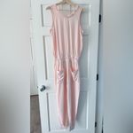 Ramy Brook NEW! Powder Pink Ray Jumpsuit Fringe Neckline Ankle Cuffs Size XS Photo 9