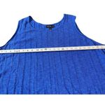 Susan Graver  Sleeveless Soft Textured Knit Royal Blue Tank Top 4X Photo 8