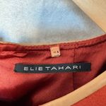 Elie Tahari Burnt Orange Wool-blend Stretch Lined Sheath Dress Size 8 Office Photo 5