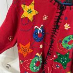 Designer Originals Vintage  Studio Christmas cardigan sweater size large Photo 2