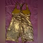SKIMS NWT  Rare Swim Racerback Romper Metallic Gold Women’s 4X Photo 2