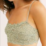 Free People Reese Lace Bralette Sage Bud Size Medium Photo 0