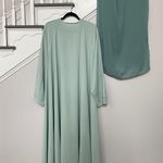 One Size Dubai Saudi Women Muslim Abaya Maxi Dress Blue Photo 4