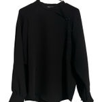 ZARA Oversized Pullover Medium Black Blouse Business Casual Office Photo 0