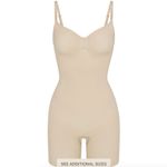 SKIMS New  Seamless Sculpt  Mid Thigh Body‎ Suit Sand Size XL NWOB Photo 2