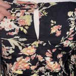 Free People  Hillary Square Neck Poof Long Sleeve Floral Keyhole Crop Top M NWOT Photo 2
