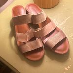 Lucky Brand Luck Brand Pink, Tan, Bronze Strapped Heel Sandal Photo 3