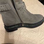 Vince Camuto Gray Studded Ankle Boots Photo 3