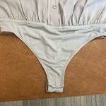 EXPRESS  Women's Gray Button-Up Bodysuit Photo 4