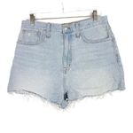 Madewell The Momjean Short Short in Fitzgerald Wash Denim Light Wash Size 29 EUC Photo 1
