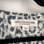 Emerson Fry India Collection Bardot Womens Organic Leopard Top Charcoal Size XS Gray Photo 3