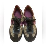 Coach Joss Signature C Canvas Suede Low Top Sneakers Size 7.5 Photo 3