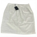NBD REVOLVE  Skirt Womens Large White Glam Cutout Straight‎ Solid Zip Pencil Mini Photo 5