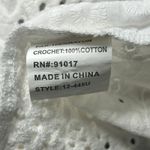 Solitaire Swim White Eyelet One Shoulder Dress Medium Summer Beach Cover Up Photo 5