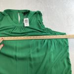 Torrid Plus 4 4X Ruffle Mock Neck Tank Rayon Slub Jelly Bean Kelly Green Top Photo 11