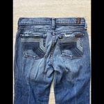 7 For All Mankind  Dojo Crop Flare Jeans Size 26 Medium-Light Wash‎ Low Rise Photo 4