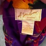 Vintage A'Milam Floral Night Shirt as is Purple Size L Photo 5