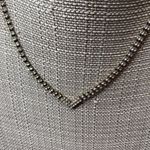 Vintage Rhinestone V Necklace. Silver tone Photo 3