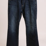 American Eagle Womens Kick Boot Jeans Super Stretch Dark Wash Size 12 Regular Photo 0