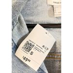 Forever 21  Womens Light Blue Distressed Denim Jean Jacket -‎ Size S Photo 7