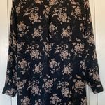 Forever 21 Flowy Black Long Floral Top Photo 3