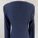 Socialite New  Asymmetric Cutout Long Sleeve Mini Dress Navy Blue Size Large Photo 11