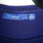 Apt. 9  M Deep Blue Pullover Sweater Photo 3