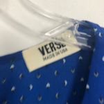 Verse Blue Chiffon Novelty Heart Print Sleeveless Top Size Small Photo 2